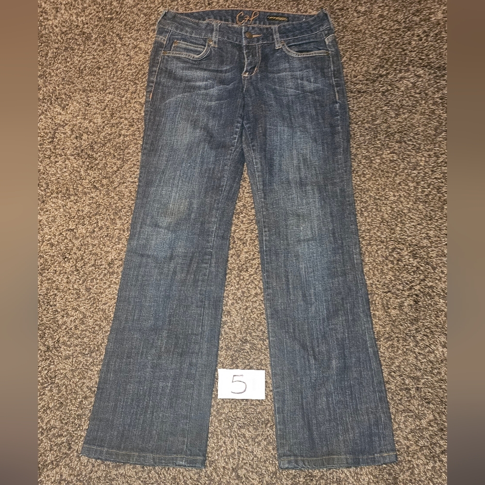 Chip & Pepper Gilhart Medium Wash Low Rise Fit Flare Bootcut Jeans Sz 5 vintage